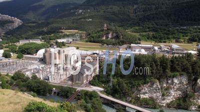 Onera Wind Tunnel, The Largest Wind Tunnel In The World, Near Modane In The Maurienne Valley, Savoie, Viewed From Drone