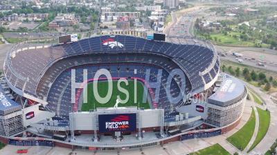 Empower Field At Mile High - Video Drone Footage