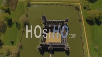 Château Du Plessis-Bourré - Video Drone Footage In Spring