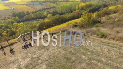 Randonnée Pédestre Tracté Par Des Chiens, Vidéo Drone