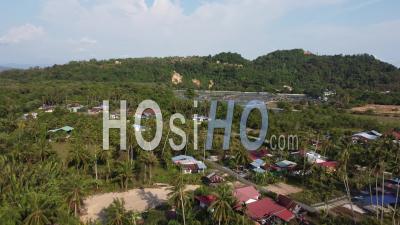 Overhead Shot Malays Rural - Video Drone Footage