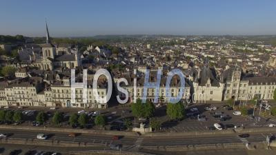 Saumur - Video Drone Footage In The Spring