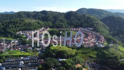 Aerial View Taman Bukit Permata Near Green Hill - Video Drone Footage