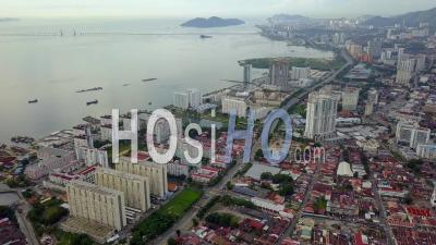 Aerial Macallum At Tun Dr Lim Chong Eu Expressway - Video Drone Footage