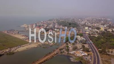 Conakry. Capital Of Guinea - Video Drone Footage