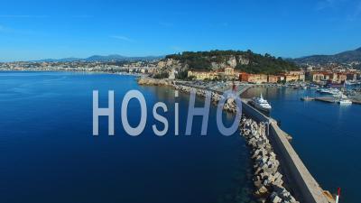 Nice And Its Port - Video Drone Footage