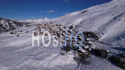  Saint-Véran, Mountain Village In Queyras, Hautes-Alpes, France, Viewed From Drone