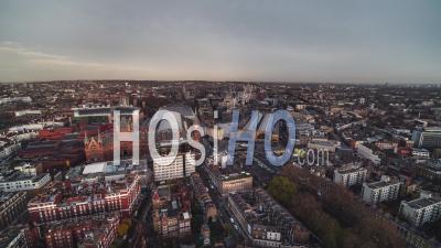 Establishing Aerial View Shot Of London Uk, United Kingdom - Video Drone Footage