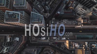 Top Down Ovehead, Establishing Aerial View Shot Of London Uk, United Kingdom, Victoria Street - Video Drone Footage