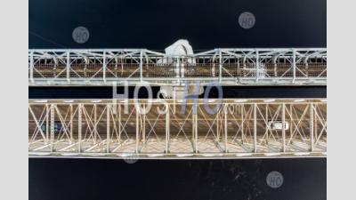 Two Iron Bridges From Above - Aerial Photography