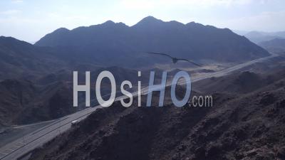 Road And Mountains, Video Drone Footage