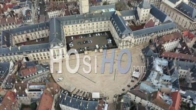 Liberation Square And Palace Of Ducs De Bourgogne - Dijon - Video Drone Footage
