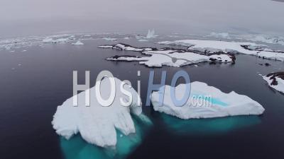 Antarctic Waters - Video Drone Footage