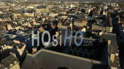 Parlement De Bretagne à Rennes, Bretagne, France En Hiver - Vidéo Par Drone
