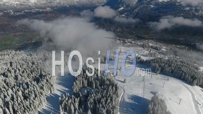 Saint Gervais Les Bains Ski Resort - Video Drone Footage