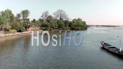 Unesco World Heritage A Sunny Day Senegal With Wildlife - Video Drone Footage