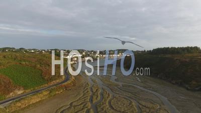 Port Of Sauzon - Video Drone Footage