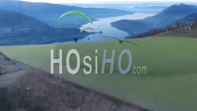 Le Lac D'annecy Depuis Le Col De La Forclaz, Vidéo Drone