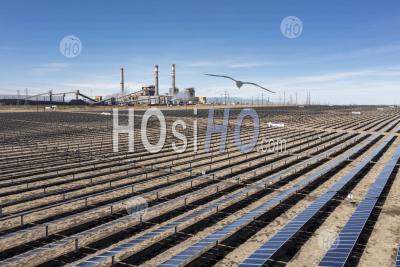 Solar Projects Power A Steel Mill - Aerial Photography