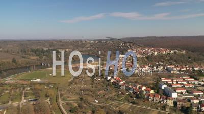 Liverdun And Moselle - Video Drone Footage