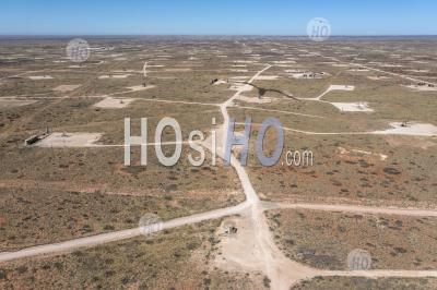 Oil Wells In Permian Basin - Aerial Photography