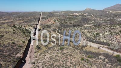 U.S.-Mexico Border Fence - Video Drone Footage