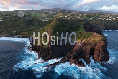 Reunion Island, The Coast At Petite-Ile And The Beach Of Grand-Anse At The Foot Of The Grande-Anse Peak - Aerial Photography