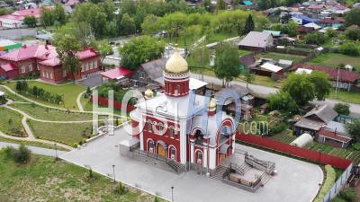 Le Monastère Sainte-Elisabeth Est Un Couvent. Ville D'alapaevsk. Russie - Vidéo Par Drone