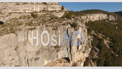 Cliff, Fontaine De Vaucluse - Video Drone Footage