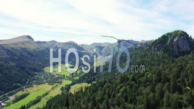 Monts Dore And Massif Du Sancy In Summer, Auvergne Region, Puy-De-Dome, France - Drone Point Of View