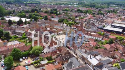 Downham Market Town Square, Filmed By Drone