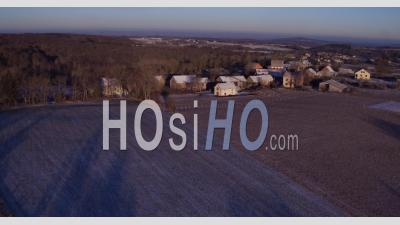 Village Sauret-Besserve, Auvergne - Video Drone Footage