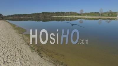 Lac De Clarens In Casteljaloux - Video Drone Footage