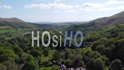 Aerial Footage Church Stretton Shropshire England Uk - Video Drone Footage