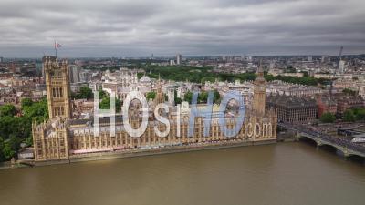 Westminster, Parlement Britannique, Vue Aérienne De Londres, Royaume-Uni, Jour Du Royaume-Uni - Vidéo Par Drone