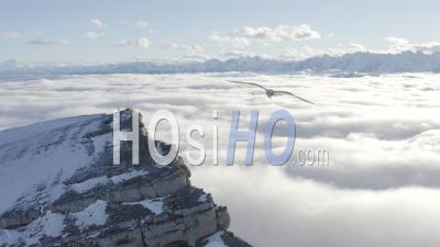 Chartreuve Over Clouds - Video Drone Footage