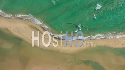 Spain, Canary Islands, Fuerteventura, Jandia Peninsula, Playas De Sotavento - Video Drone Footage