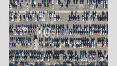 New Ford Trucks Without Semiconductor Chips - Aerial Photography