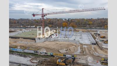 Construction Of Obama Presidential Library - Aerial Photography