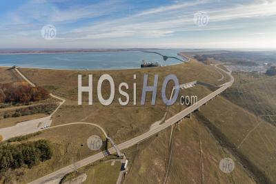 Centrale Hydroélectrique De Stockage Par Pompage - Photographie Aérienne