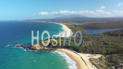 2020 - An Excellent Aerial View Of Eurobodella National Park's Coastlines In Sydney, Australia - Video Drone Footage