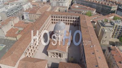 Old Charity Centre And La Major Cathedral, Marseille, Bouches-Du-Rhone, France - Video Drone Footage