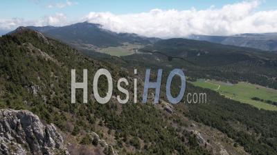 Pic De L’aiglo Near Andon, Monts D'azur Biological Reserve, Alpes-Maritimes, France - Video Drone Footage