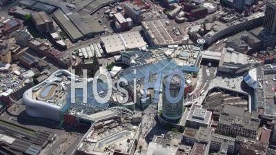 Birmingham New Street Station And The Bull Ring, Birmingham, Seen From A Helicopter