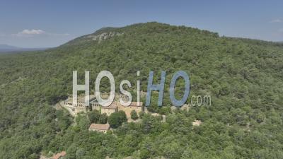 Monastery Of Saint Joseph Of Bessillon Near Cotignac Village, Var, France - Video Drone Footage
