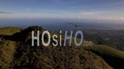Martinique Volcano Mont Pelee East Side - Vidéo Par Drone