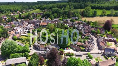Lyons-La-Foret, Labelled The Most Beautiful Villages Of France, Eure, France - Drone Point Of View