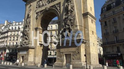 Porte Saint Denis Paris – Ground Footage