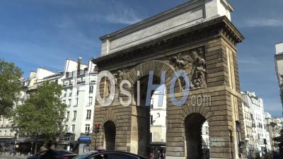Porte Saint Martin, Paris  – Ground Footage