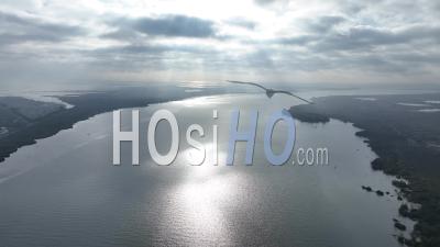 The Rhone Delta In Port Saint Louis Du Rhone At Sunrise - Video Drone Footage